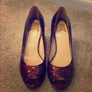 Cole Haan Nike Air Leopard Animal Print Heels